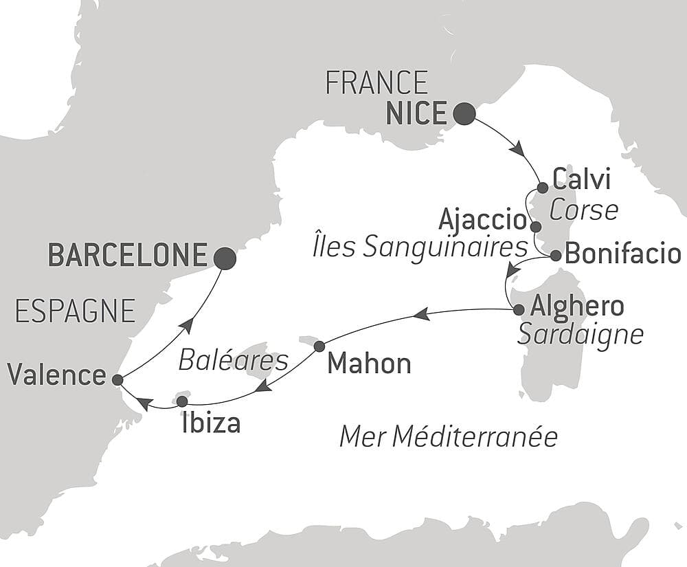 Île de Beauté, Sardaigne et rivages ibériques  null