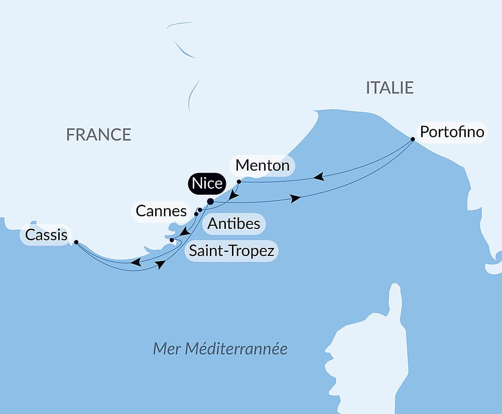 La French Riviera sous les voiles du Ponant