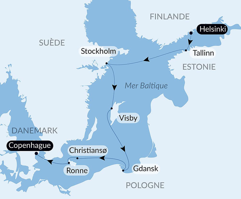 Capitales et villes emblématiques de la Baltique