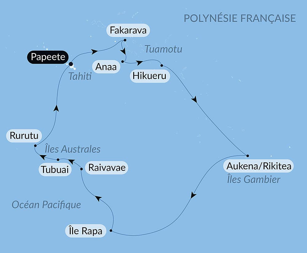Polynésie secrète : Tuamotu inédites, îles Gambier et îles Australes