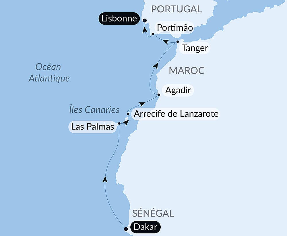 Canaries, Maroc et Portugal