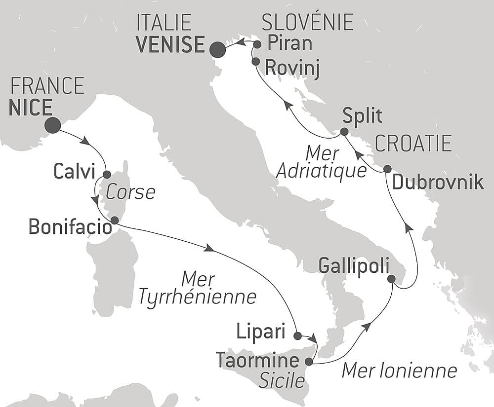 De la mer Tyrrhénienne à l'Adriatique null